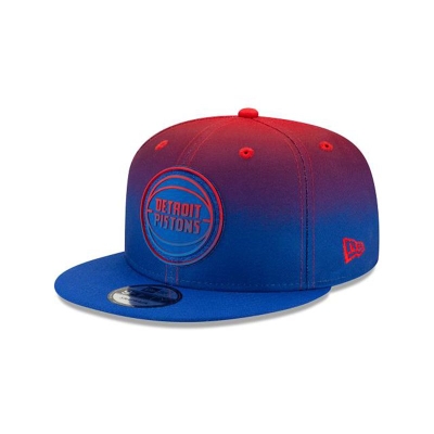 Detroit Pistons Gorra | New Era NBA Back Half 9fifty Snapback Cap Mexico - Azules